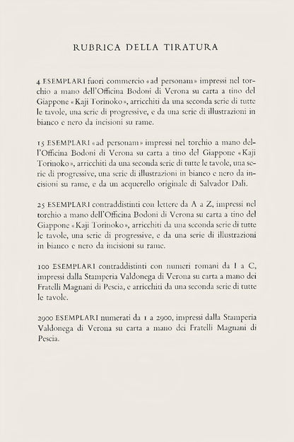Salvador Dali, Purgatorio Ii (Michler/Lpsinger 1039-1138; Field 189-200), La Divina Commedia,