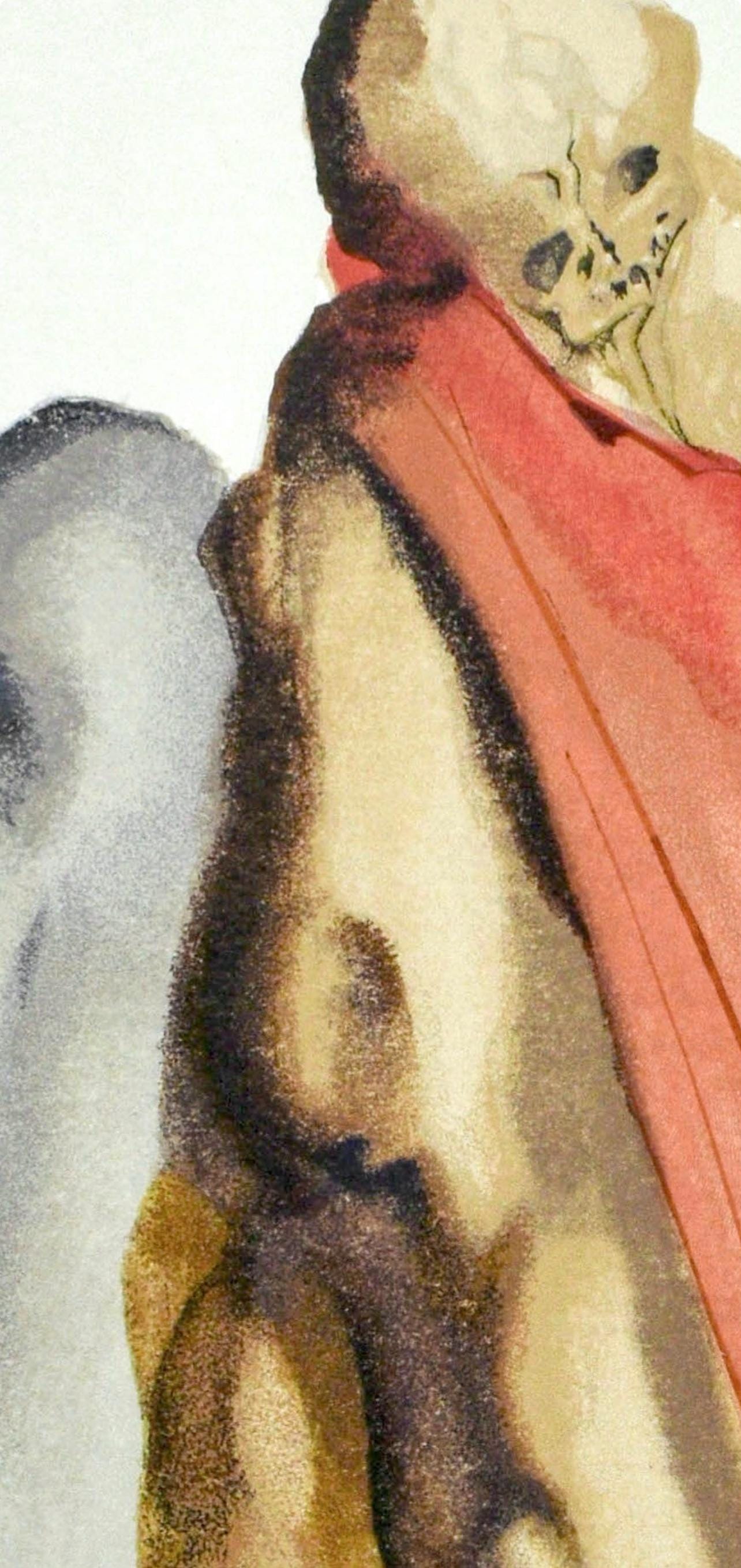 Salvador Dali, Purgatorio V (Michler/Lpsinger 1039-1138; Field 189-200), La Divina Commedia, Woodcut