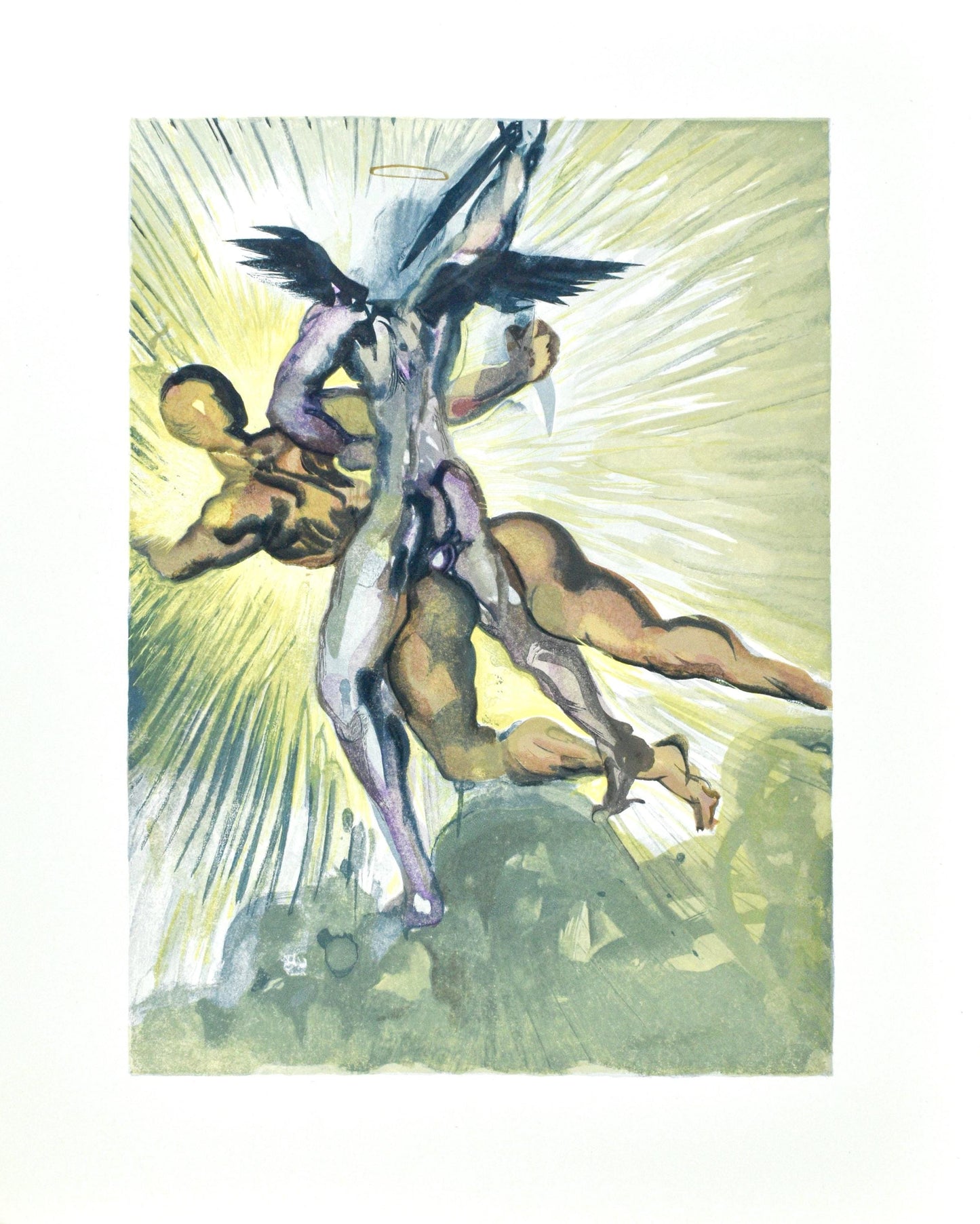 Salvador Dali, Purgatorio Viii (Michler/Lpsinger 1039-1138; Field 189-200), La Divina Commedia,