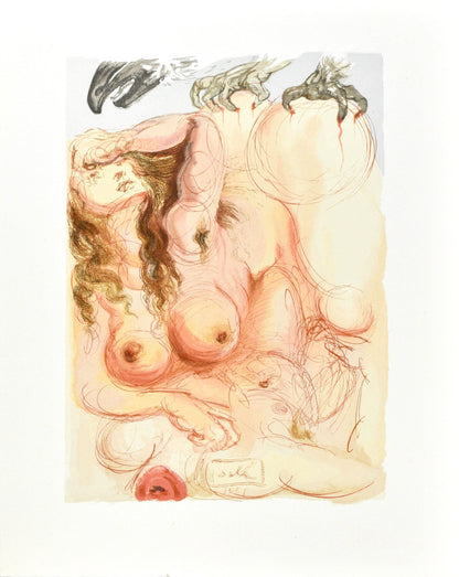 Salvador Dali, Purgatorio Ix (Michler/Lpsinger 1039-1138; Field 189-200), La Divina Commedia,