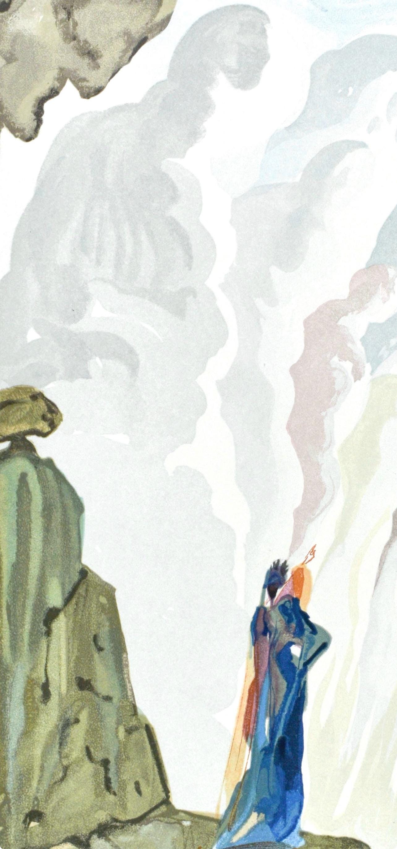 Salvador Dali, Purgatorio Xii (Michler/Lpsinger 1039-1138; Field 189-200), La Divina Commedia,