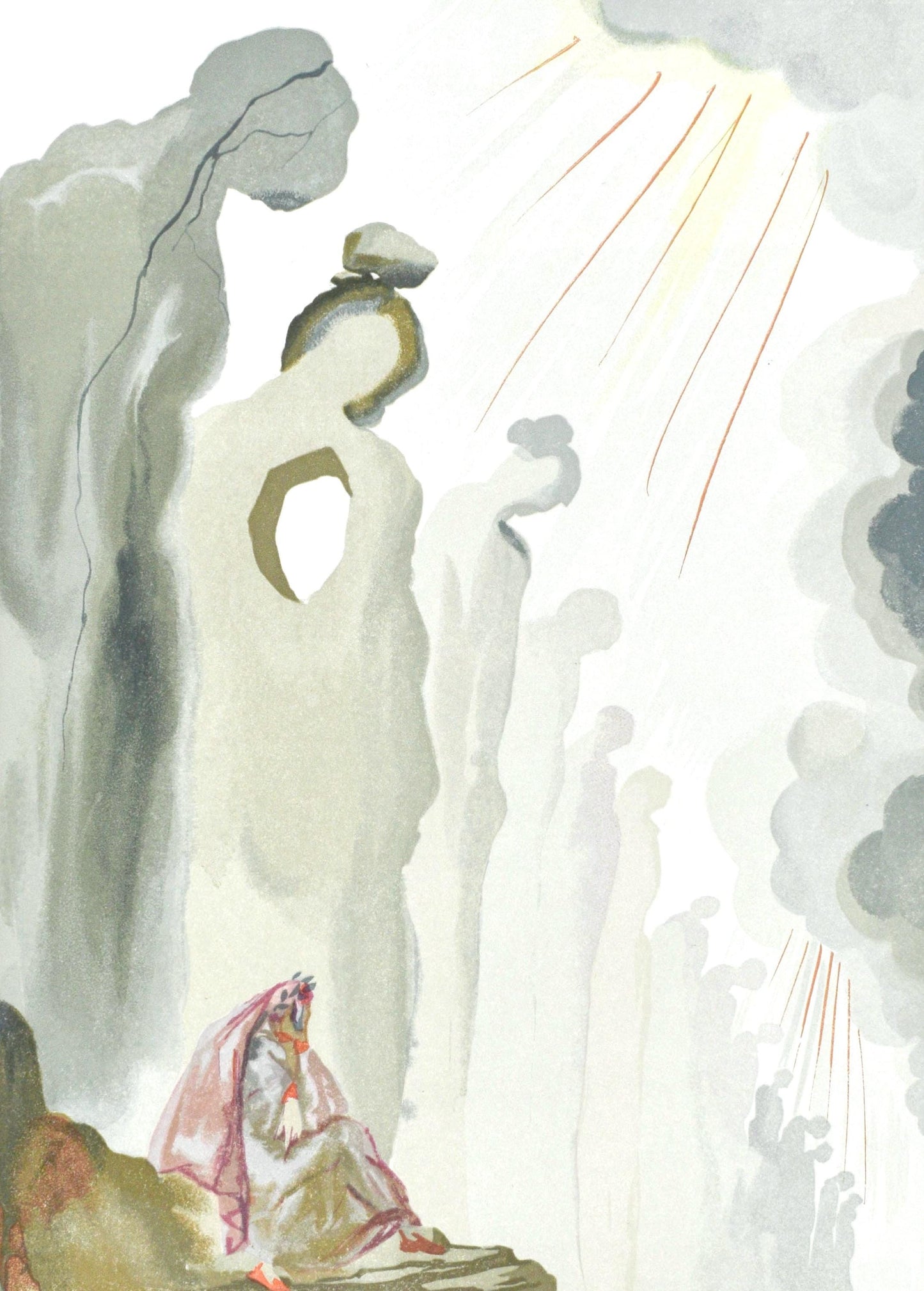 Salvador Dali, Purgatorio Xiii (Michler/Lpsinger 1039-1138; Field 189-200), La Divina Commedia,