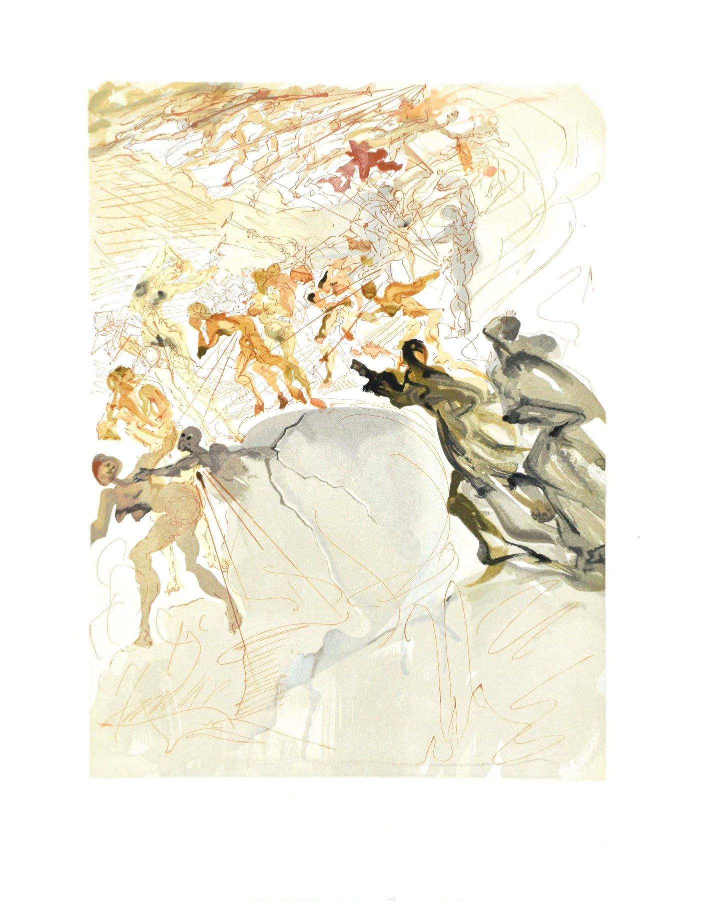 Salvador Dali, Purgatorio Xxv (Michler/Lpsinger 1039-1138; Field 189-200), La Divina Commedia,