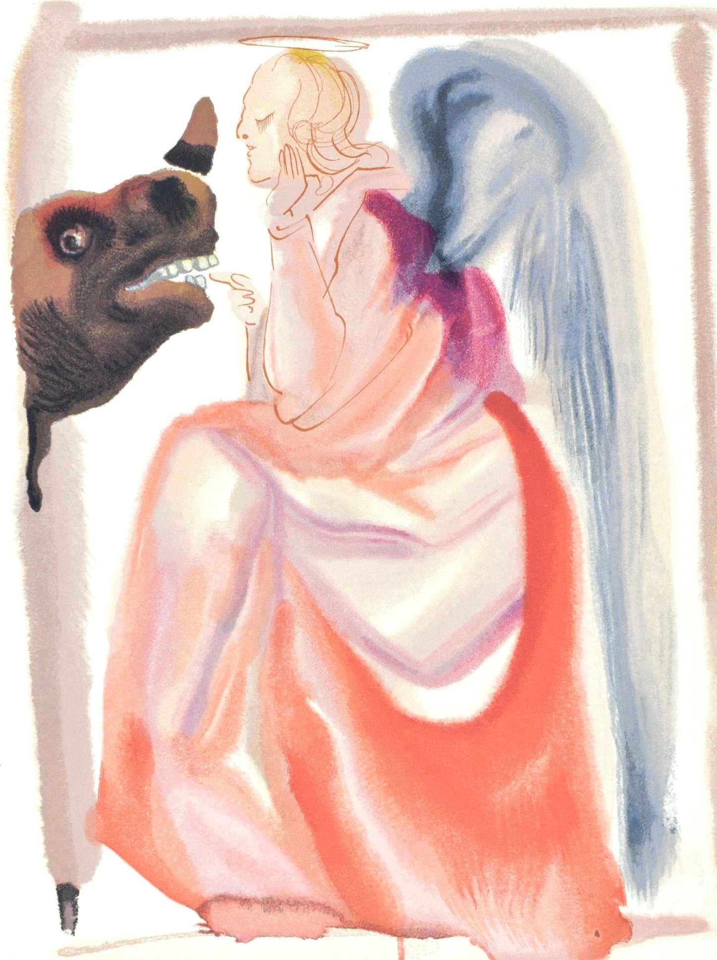 Salvador Dali, Paradiso Vi (Michler/Lpsinger 1039-1138; Field 189-200), La Divina Commedia, Woodcut