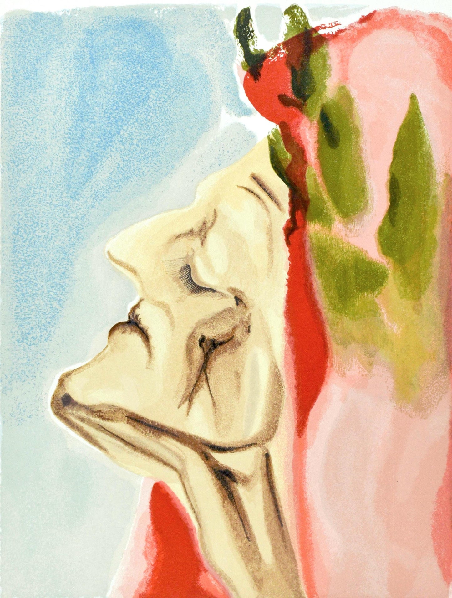 Salvador Dali, Paradiso Vii (Michler/Lpsinger 1039-1138; Field 189-200), La Divina Commedia, Woodcut