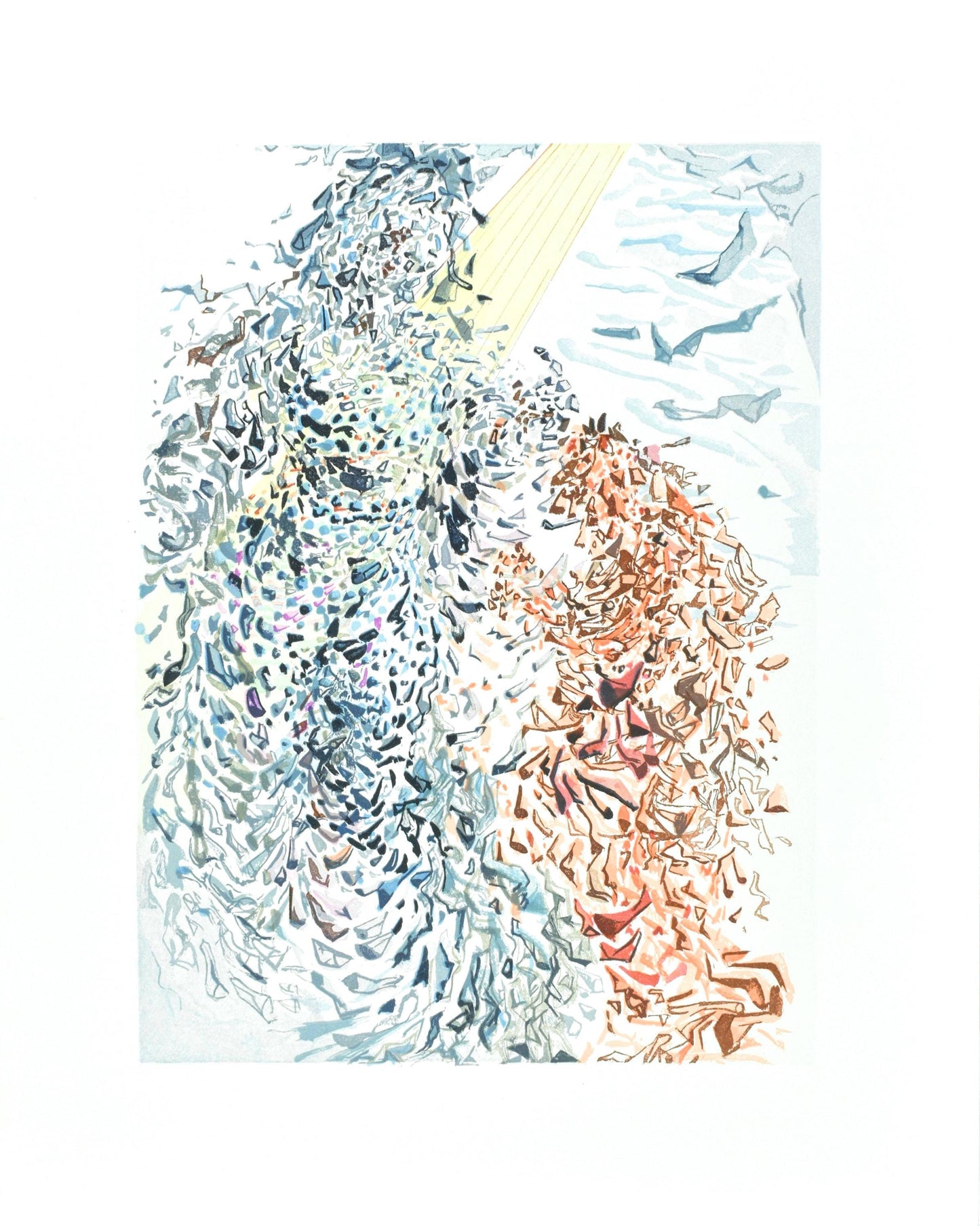 Salvador Dali, Paradiso Xi (Michler/Lpsinger 1039-1138; Field 189-200), La Divina Commedia, Woodcut