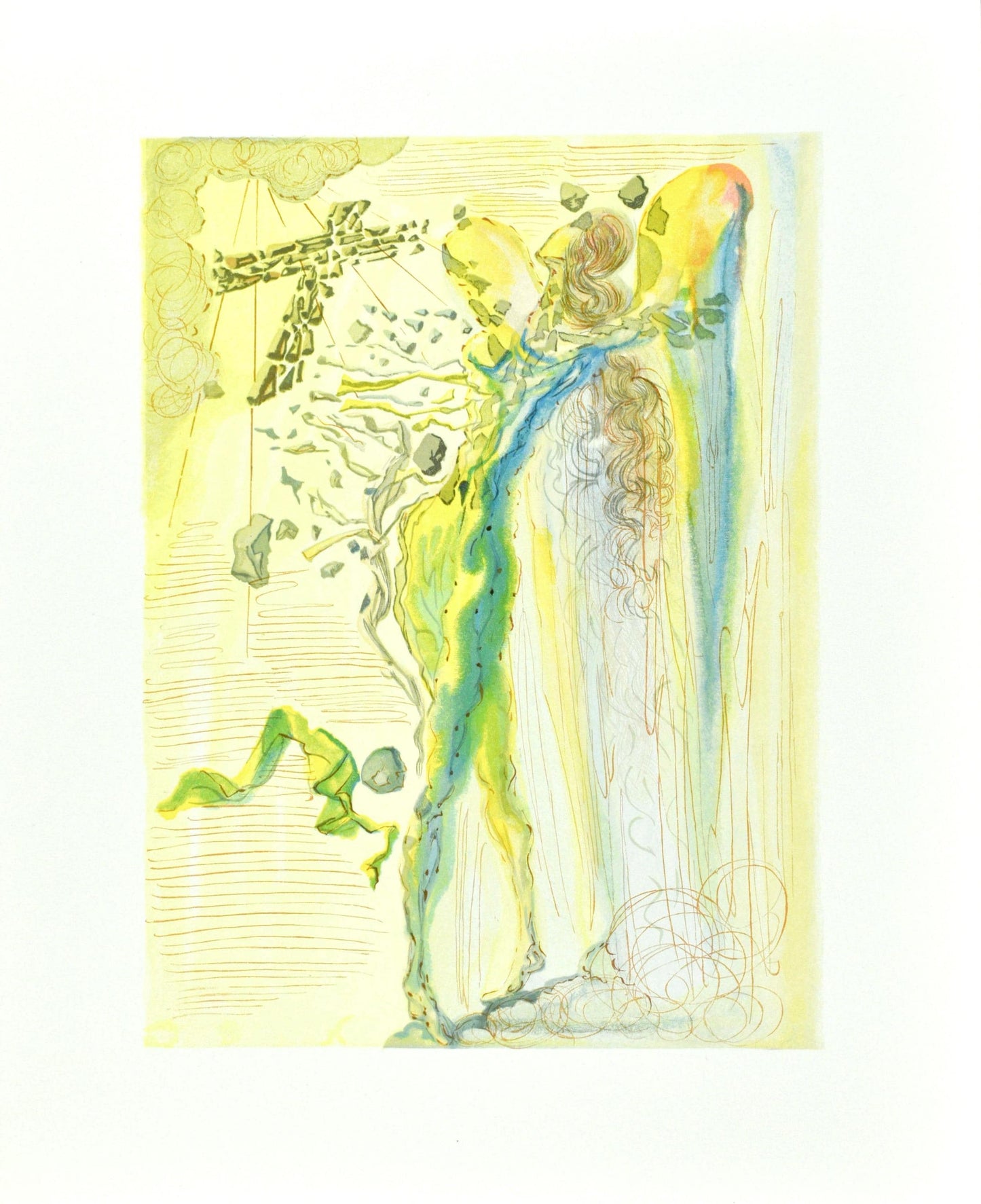 Salvador Dali, Paradiso Xii (Michler/Lpsinger 1039-1138; Field 189-200), La Divina Commedia, Woodcut