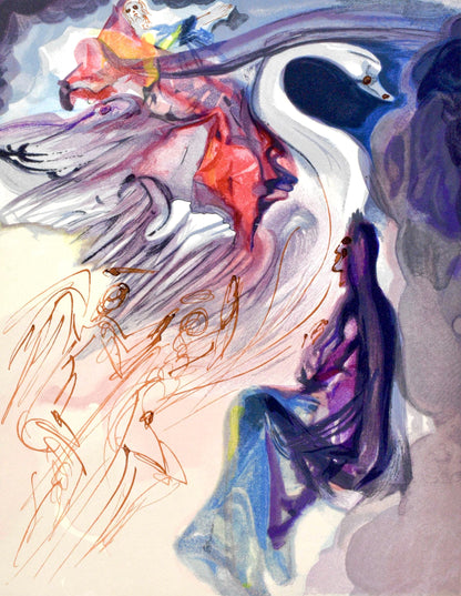 Salvador Dali, Paradiso Xix (Michler/Lpsinger 1039-1138; Field 189-200), La Divina Commedia, Woodcut