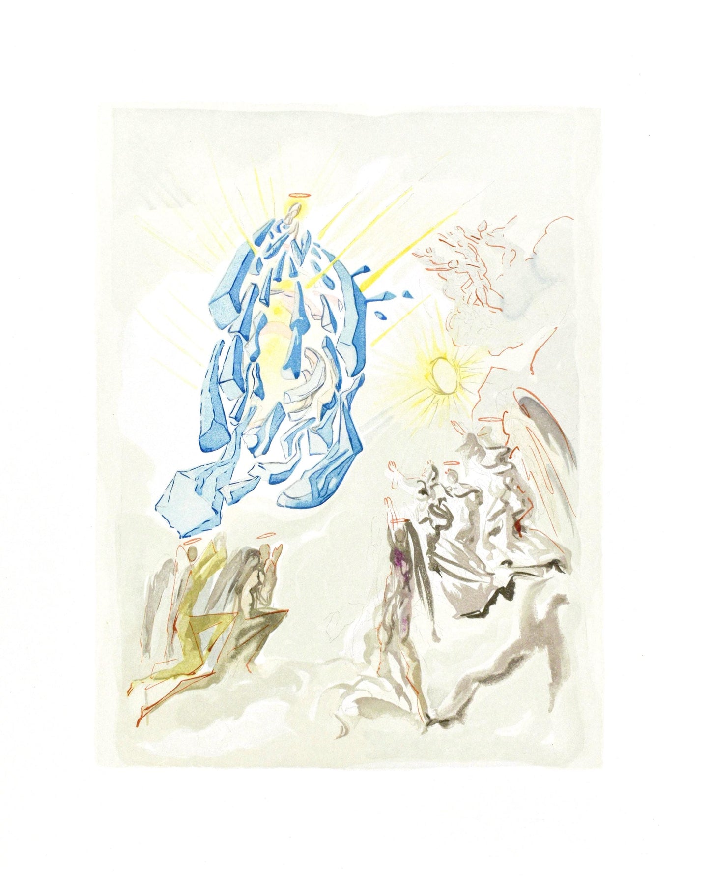 Salvador Dali, Paradiso Xxvi (Michler/Lpsinger 1039-1138; Field 189-200), La Divina Commedia,