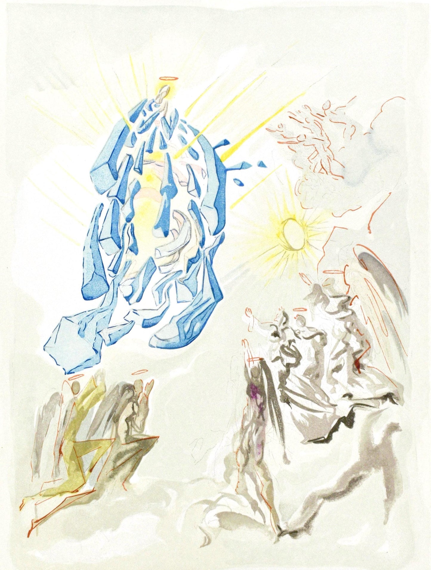 Salvador Dali, Paradiso Xxvi (Michler/Lpsinger 1039-1138; Field 189-200), La Divina Commedia,