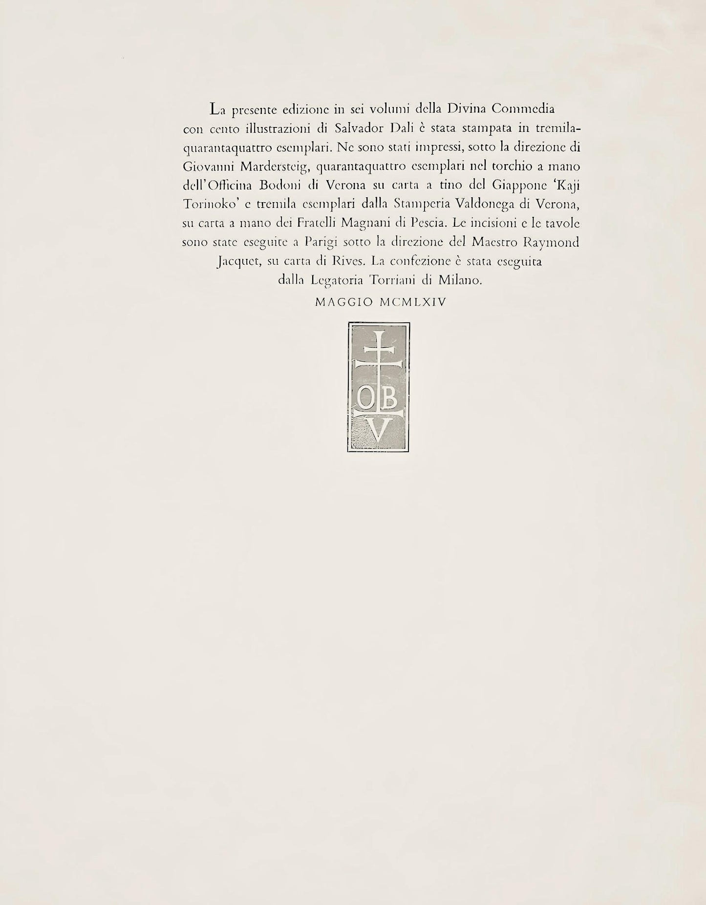 Salvador Dali, Paradiso Xxxii (Michler/Lpsinger 1039-1138; Field 189-200), La Divina Commedia,