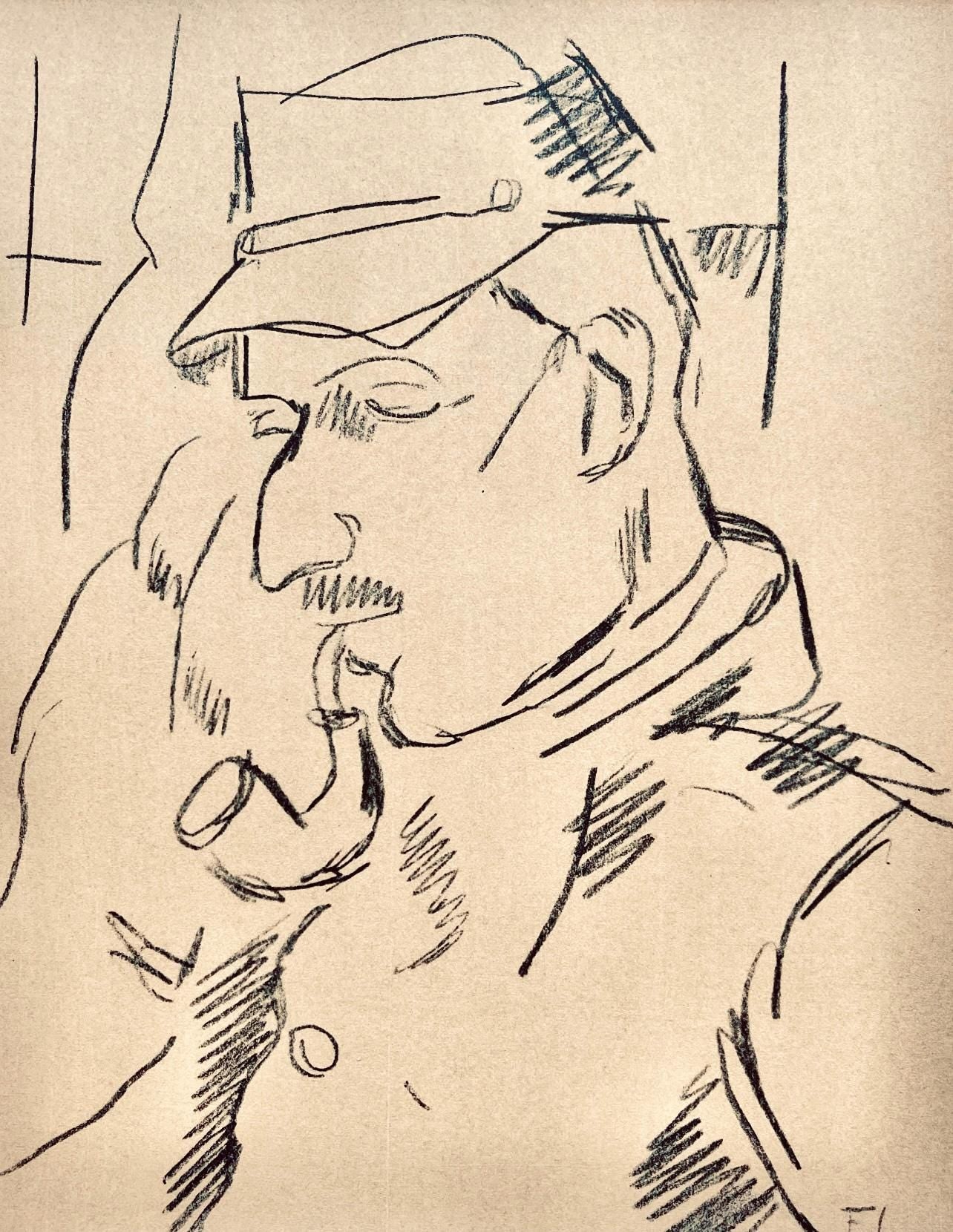 Fernand Lger, Portrait De Mon Caporal De La Cie, 5/4 Du 1Er Gnie, Dessins De Guerre 1915-16,
