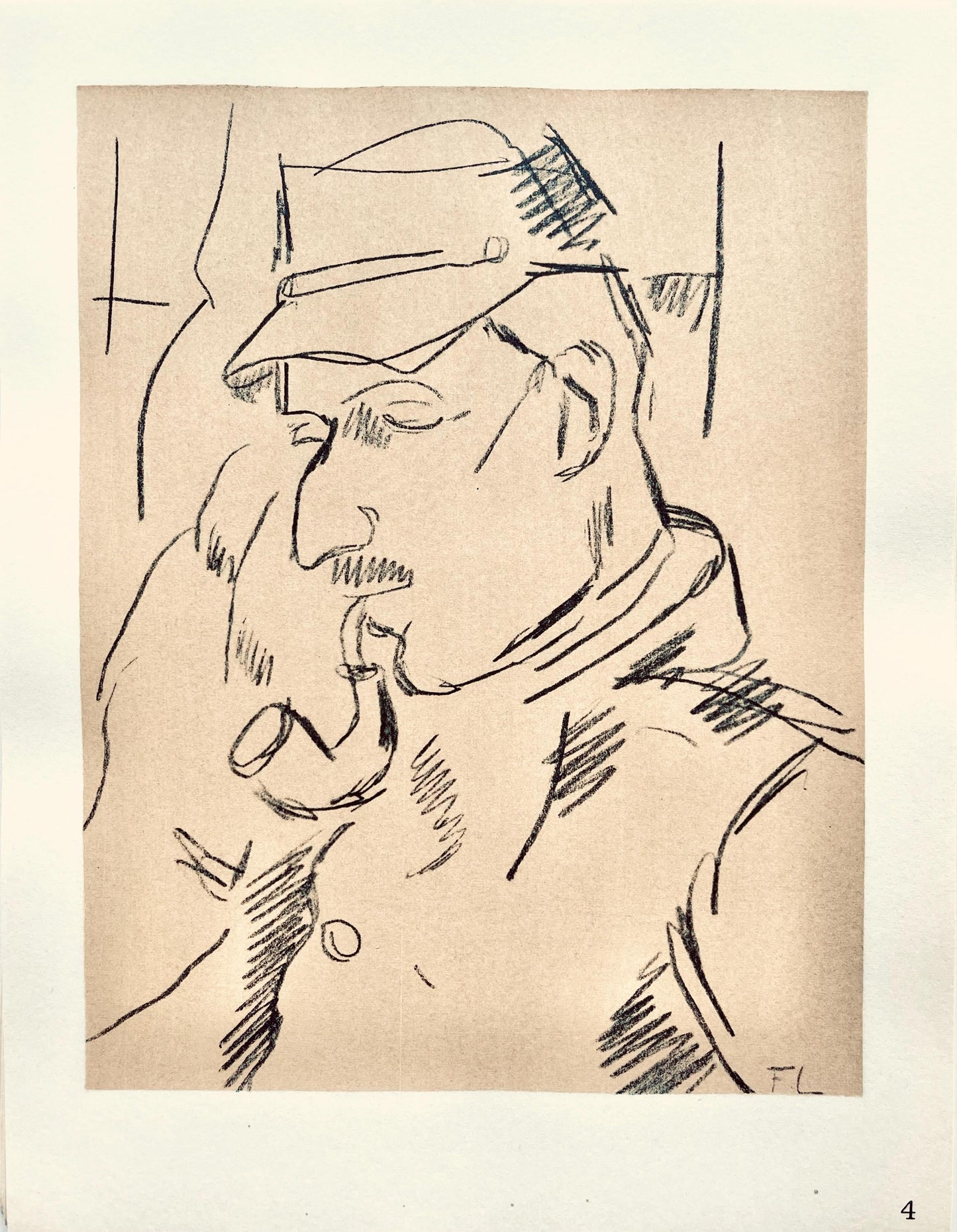 Fernand Lger, Portrait De Mon Caporal De La Cie, 5/4 Du 1Er Gnie, Dessins De Guerre 1915-16,