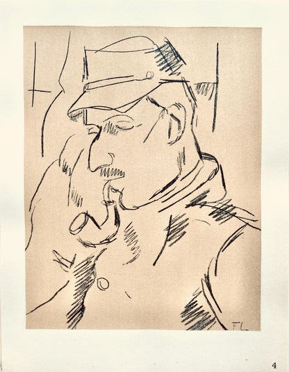 Fernand Lger, Portrait De Mon Caporal De La Cie, 5/4 Du 1Er Gnie, Dessins De Guerre 1915-16,