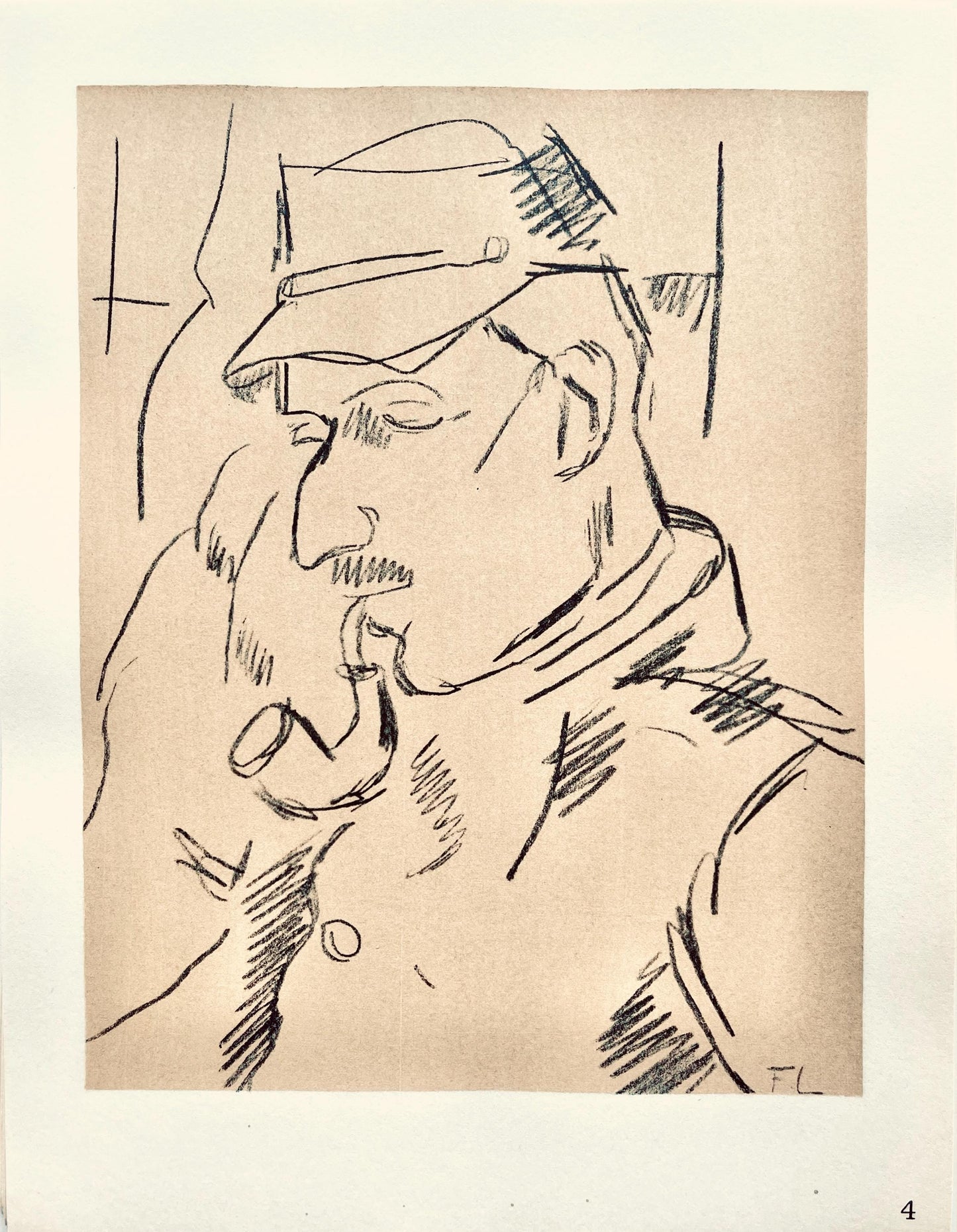 Fernand Lger, Portrait De Mon Caporal De La Cie, 5/4 Du 1Er Gnie, Dessins De Guerre 1915-16,