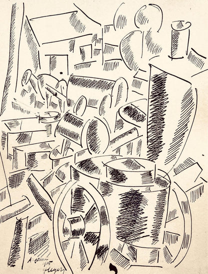 Fernand Lger, La Cuisine Roulante, Dessins De Guerre 1915-16, Lithograph