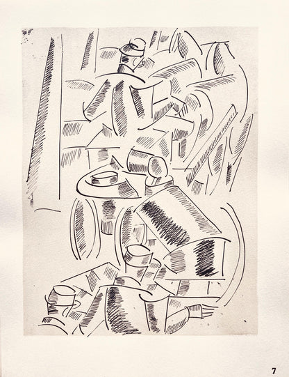 Fernand Lger, La Cuisine Roulante, Dessins De Guerre 1915-16, Lithograph