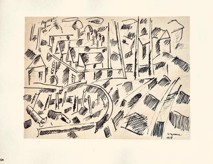 Fernand Lger, Aux Alentours De Verdun, Dessins De Guerre 1915-16, Lithograph