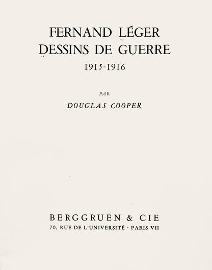 Fernand Lger, La Gare De Verdun, Dessins De Guerre 1915-16, Lithograph