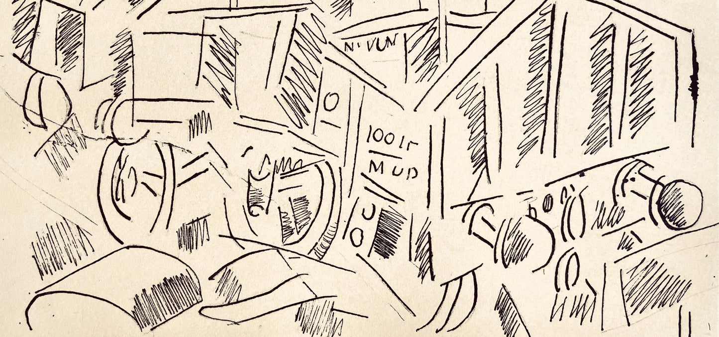 Fernand Lger, La Gare De Verdun, Dessins De Guerre 1915-16, Lithograph