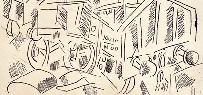 Fernand Lger, La Gare De Verdun, Dessins De Guerre 1915-16, Lithograph