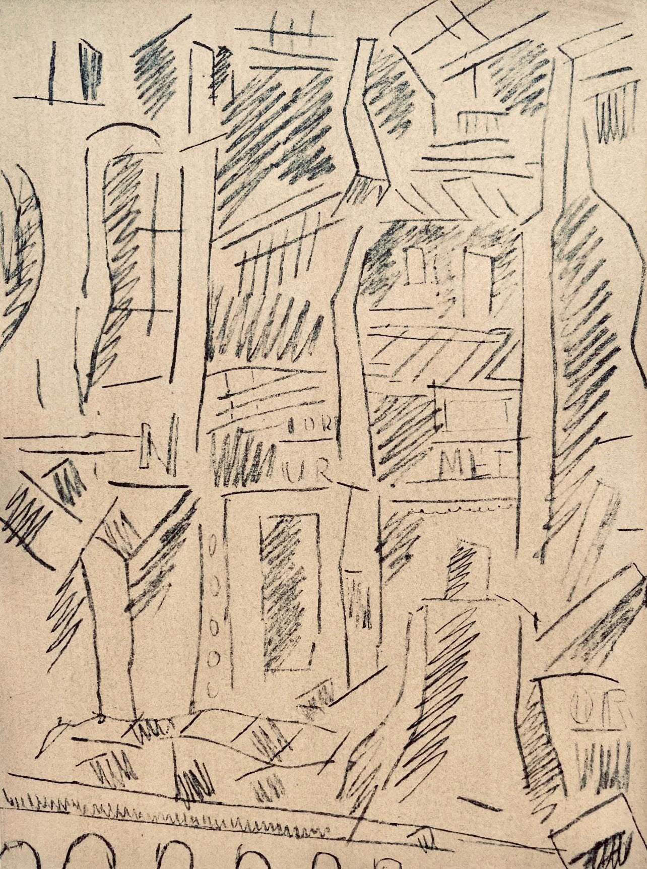 Fernand Lger, Verdun: La Place D'Armes, Dessins De Guerre 1915-16, Lithograph