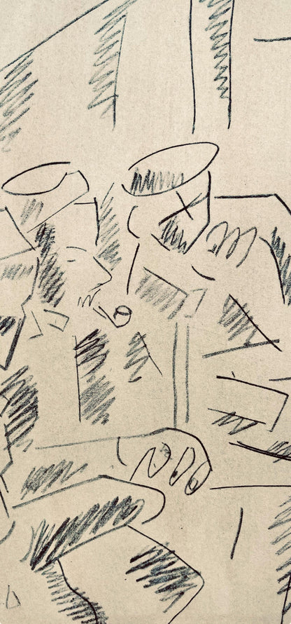 Fernand Lger, Soldats Au Repos, Dessins De Guerre 1915-16, Lithograph