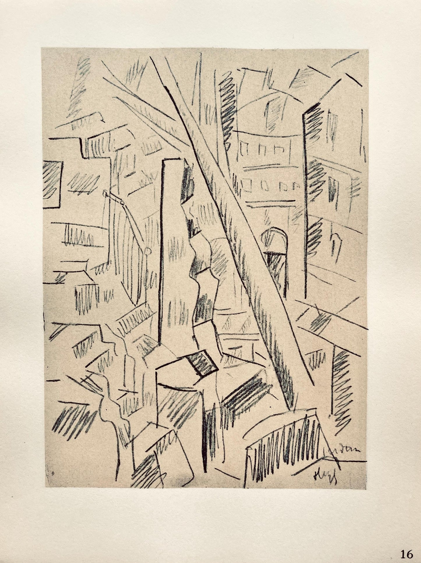 Fernand Lger, Verdun Dtruit, Dessins De Guerre 1915-16, Lithograph