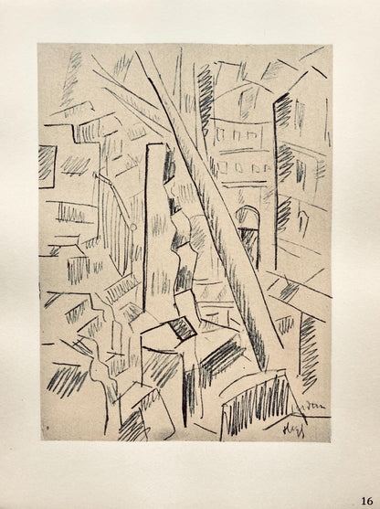 Fernand Lger, Verdun Dtruit, Dessins De Guerre 1915-16, Lithograph