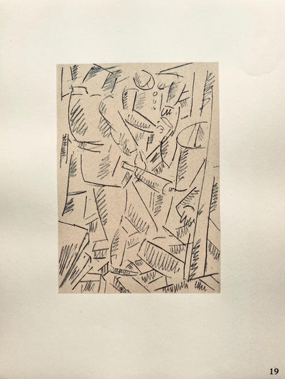 Fernand Lger, Les Foreurs, Dessins de Guerre 1915-16, Lithograph