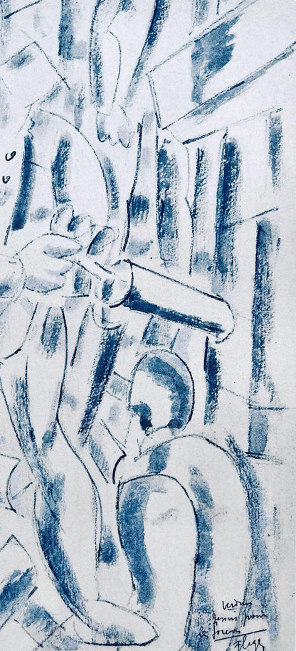 Fernand Lger, Les Foreurs, Dessins De Guerre 1915-16, Lithograph