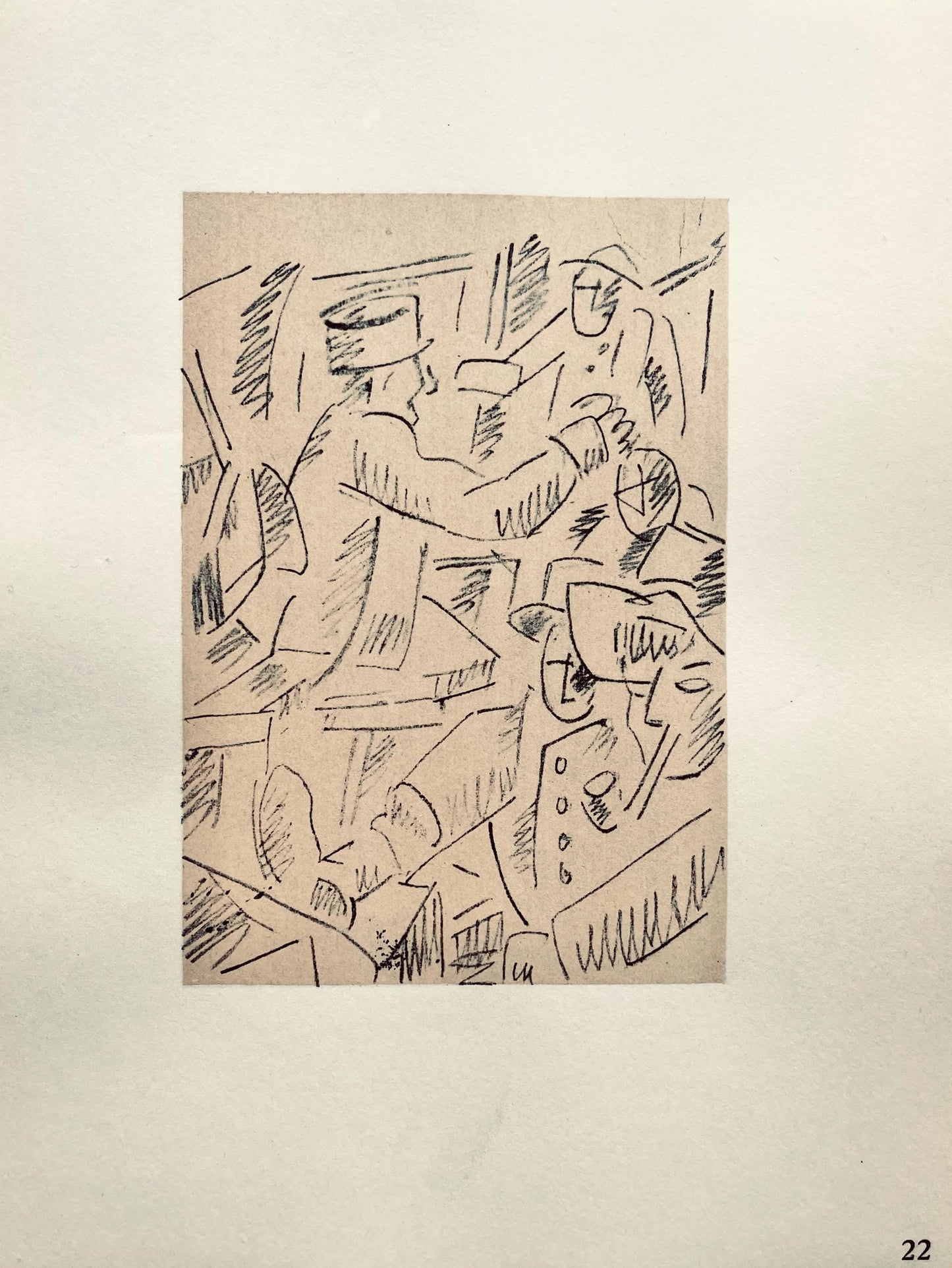 Fernand Lger, Soldats Au Repos, Dessins De Guerre 1915-16, Lithograph