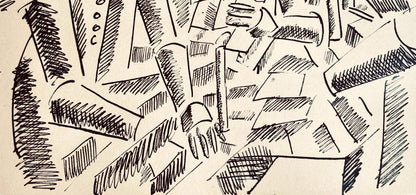 Fernand Lger, Tude Pour "La Partie De Cartes", Dessins De Guerre 1915-16, Lithograph