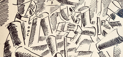 Fernand Lger, Tude Pour "La Partie De Cartes", Dessins De Guerre 1915-16, Lithograph