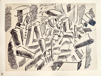 Fernand Lger, Tude Pour "La Partie De Cartes", Dessins De Guerre 1915-16, Lithograph