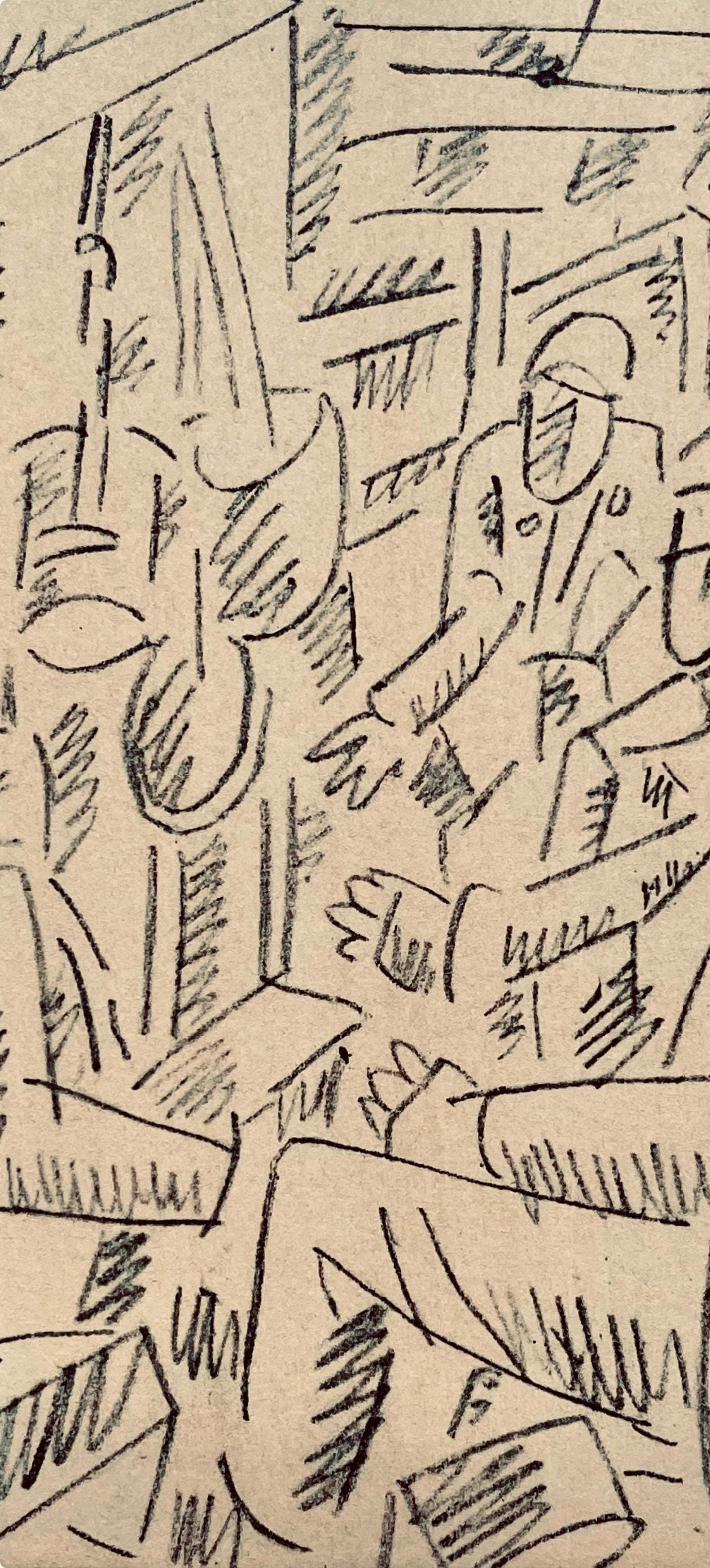 Fernand Lger, Soldats Jouant Aux Cartes, Dessins De Guerre 1915-16, Lithograph