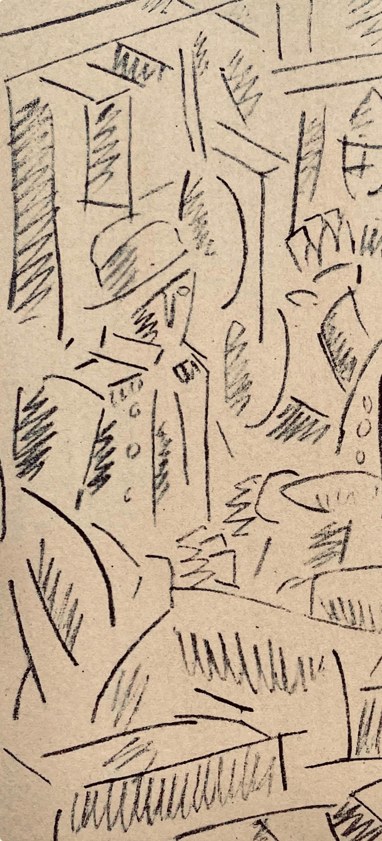 Fernand Lger, Soldats Jouant Aux Cartes, Dessins De Guerre 1915-16, Lithograph