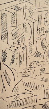 Fernand Lger, Soldats Jouant Aux Cartes, Dessins De Guerre 1915-16, Lithograph