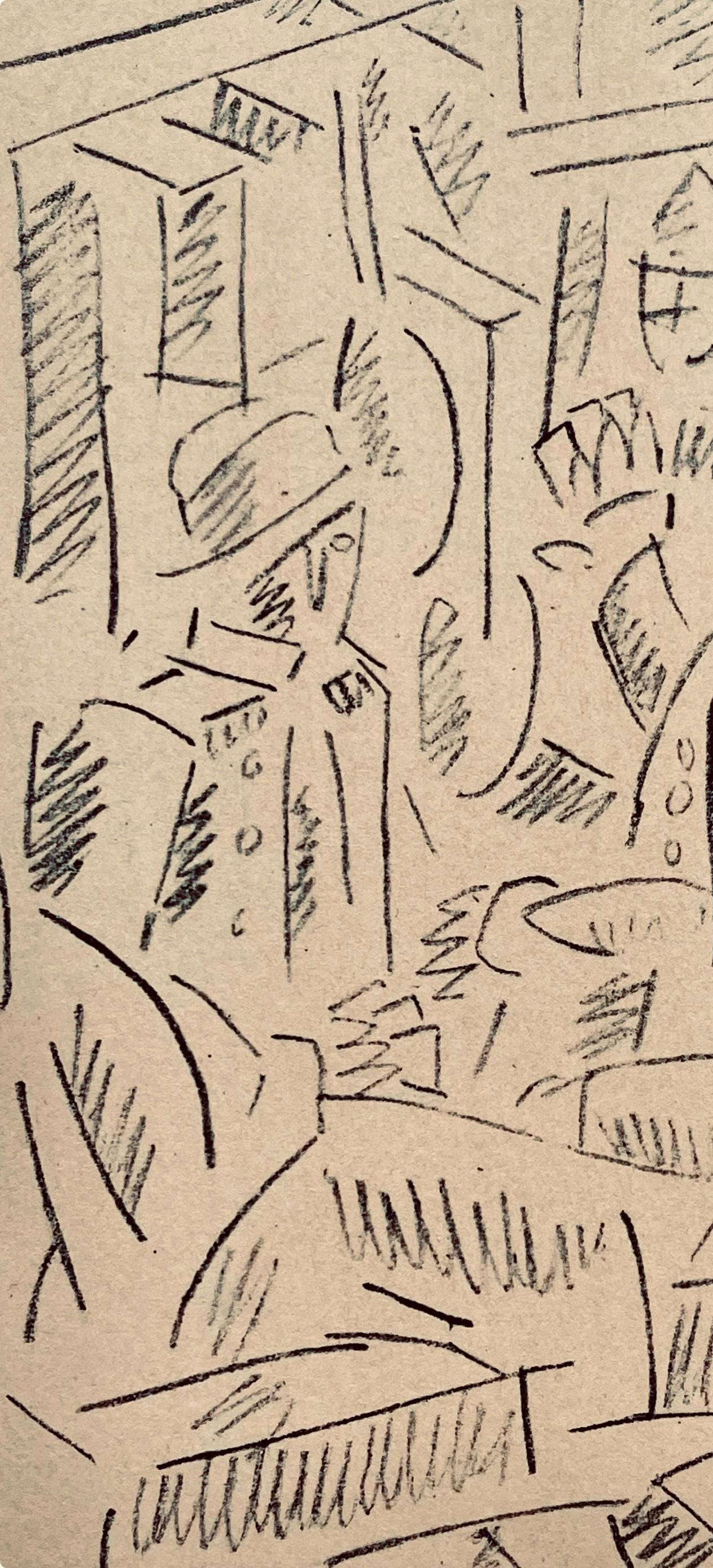 Fernand Lger, Soldats Jouant Aux Cartes, Dessins De Guerre 1915-16, Lithograph