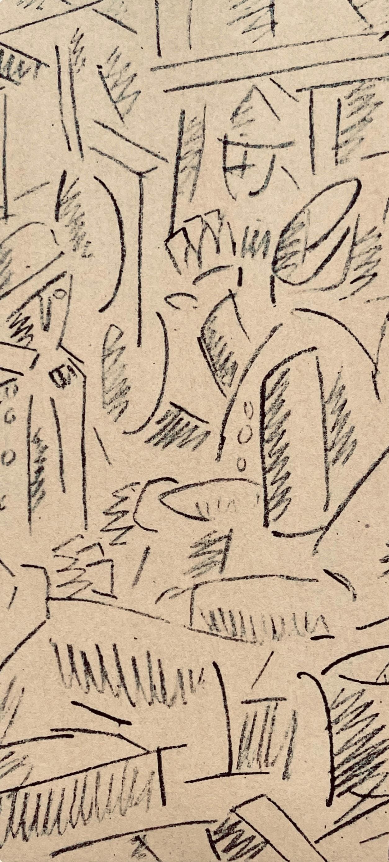 Fernand Lger, Soldats Jouant Aux Cartes, Dessins De Guerre 1915-16, Lithograph