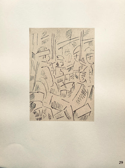 Fernand Lger, Dans L'Hpital, Dessins De Guerre 1915-16, Lithograph