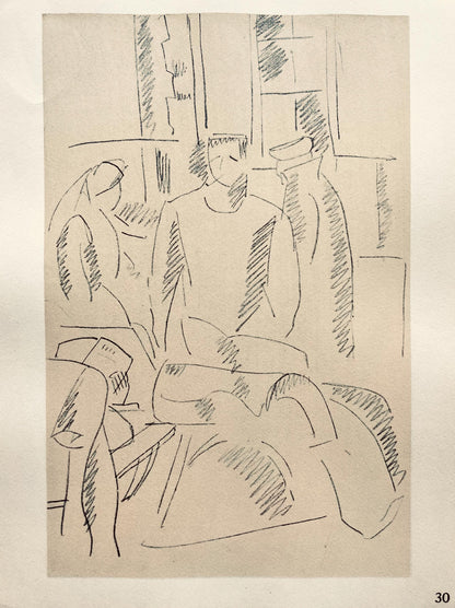 Fernand Lger, Intrieur D'Hpital, Dessins De Guerre 1915-16, Lithograph