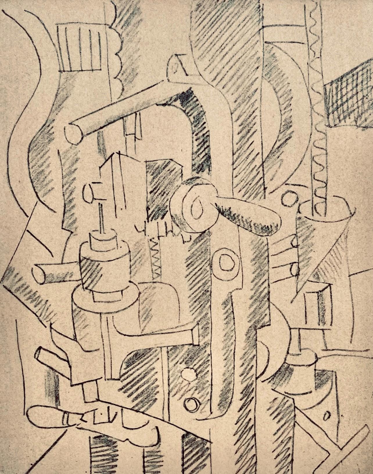 Fernand Lger, Lments Mcaniques, Dessins De Guerre 1915-16, Lithograph