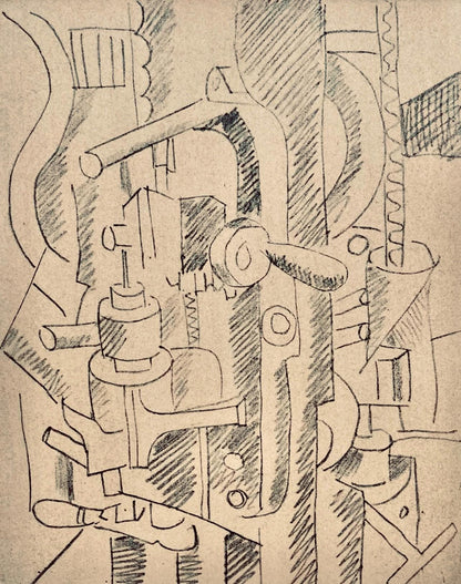 Fernand Lger, Lments Mcaniques, Dessins De Guerre 1915-16, Lithograph