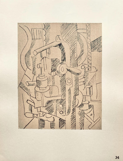 Fernand Lger, Lments Mcaniques, Dessins De Guerre 1915-16, Lithograph