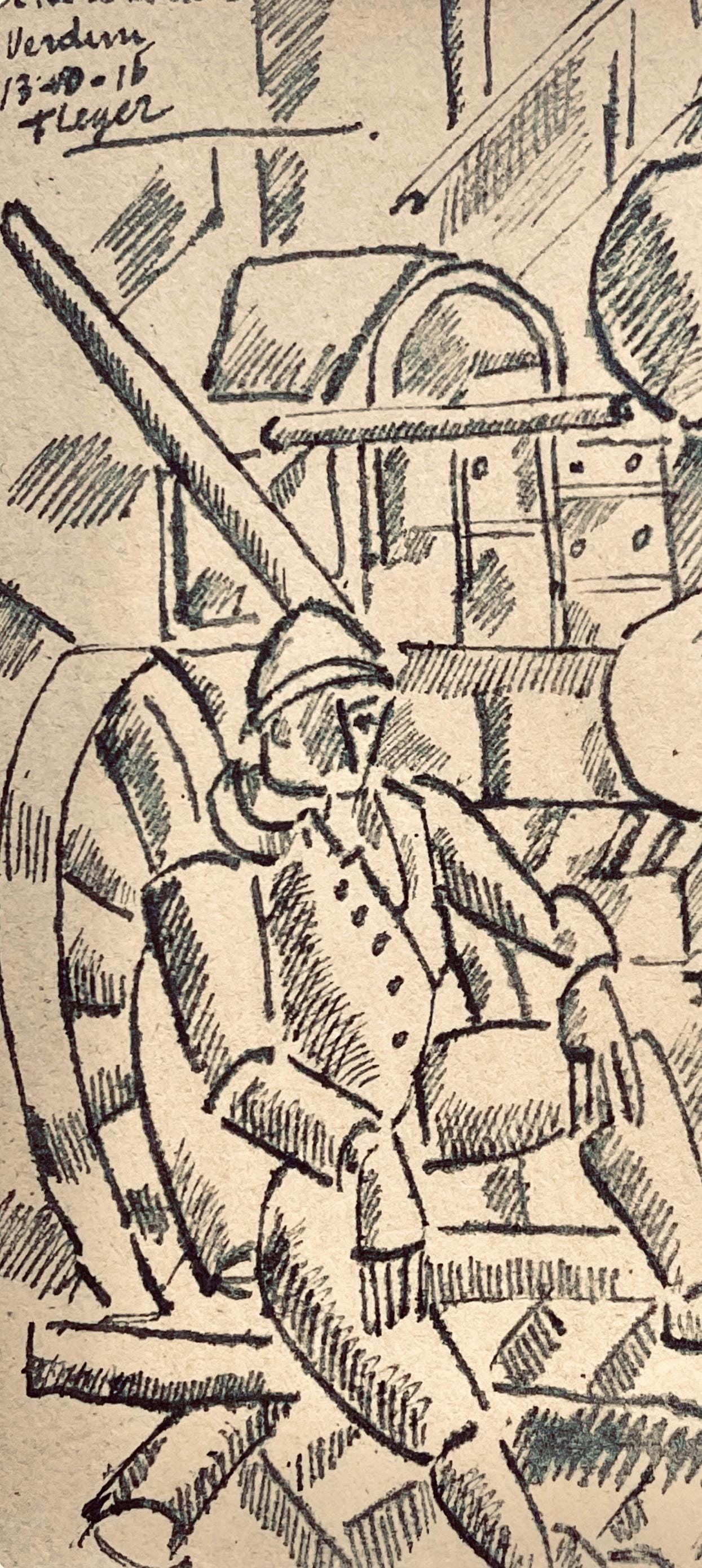 Fernand Lger, Le 100 De Marine, Dessins De Guerre 1915-16, Lithograph