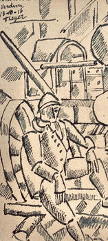 Fernand Lger, Le 100 De Marine, Dessins De Guerre 1915-16, Lithograph