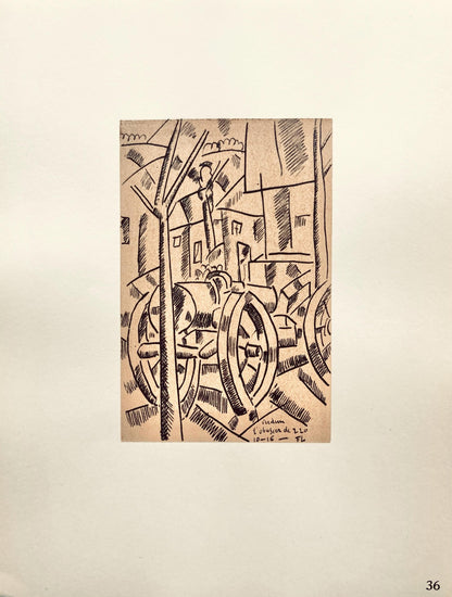 Fernand Lger, L'Obusier De 220, Dessins De Guerre 1915-16, Lithograph