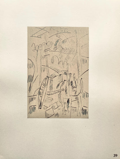 Fernand Lger, Sur La Route De Souville, Dessins De Guerre 1915-16, Lithograph