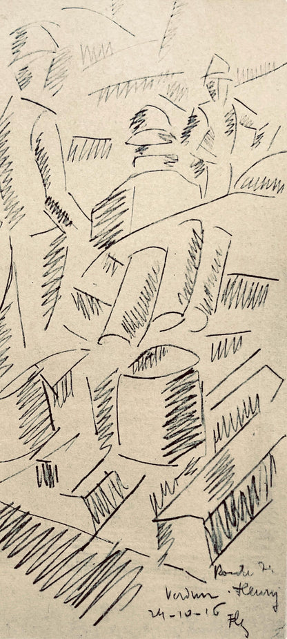 Fernand Lger, Sur La Route De Fleury: Sapeurs Au Travail, Dessins De Guerre 1915-16, Lithograph